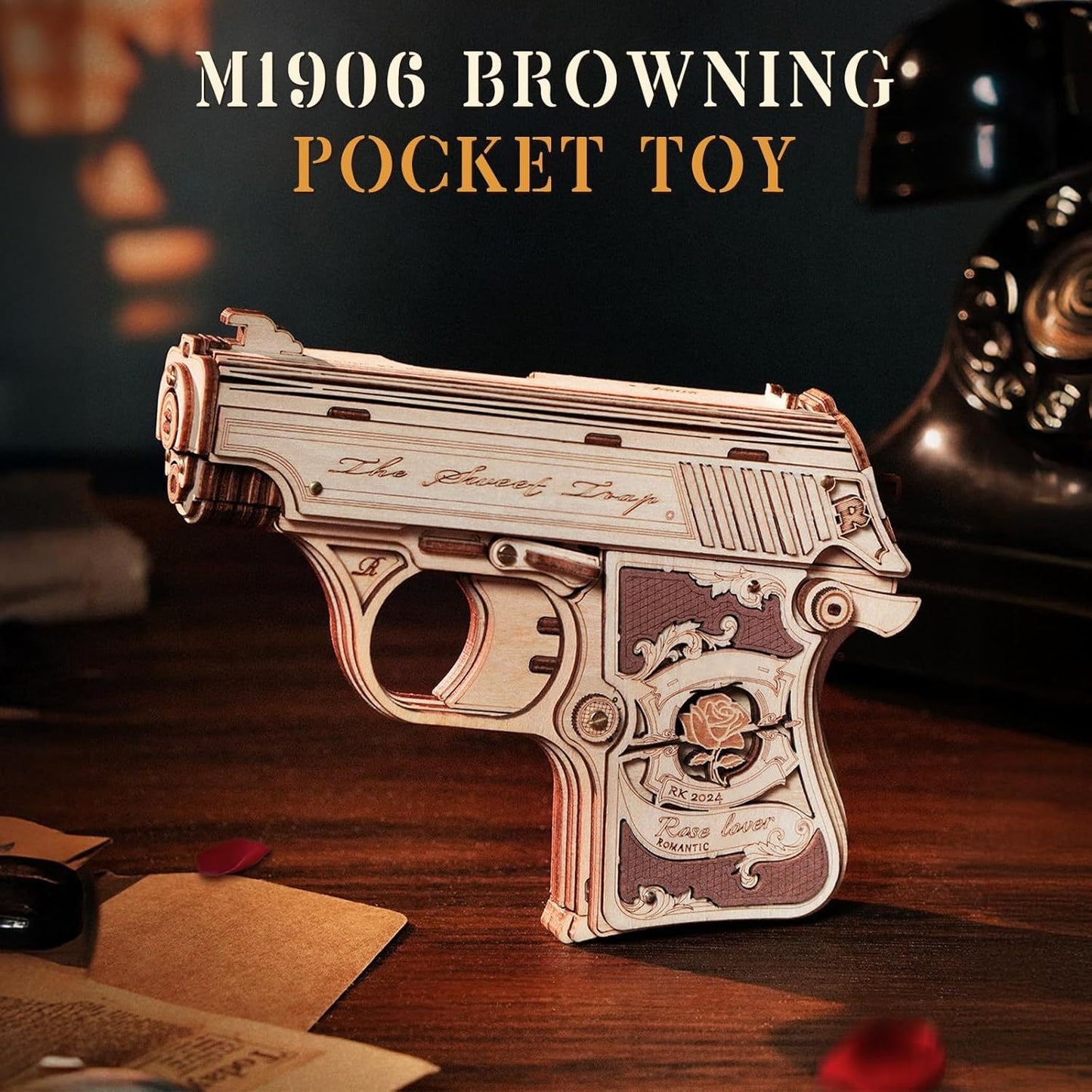 M1906 Browning Mini Gun 3D Wooden Puzzle