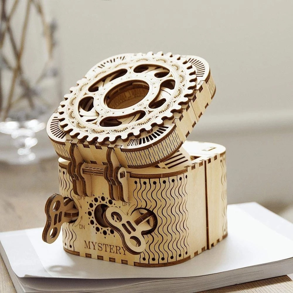 Treasure Box Creative 3D Wooden Puzzle DIY Kit