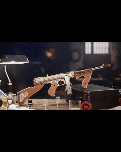 Tommy Gun 3D Wooden Puzzle