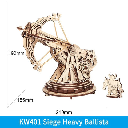 Ancient Ballista 3D Wooden Puzzle Siege Weapon Model Kit