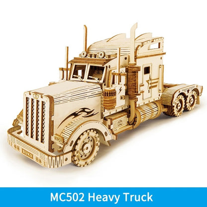 Heavy Truck 3D Wooden Puzzle Model Kit