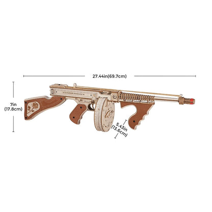 Tommy Gun 3D Wooden Puzzle