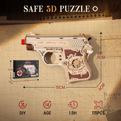M1906 Browning Mini Gun 3D Wooden Puzzle