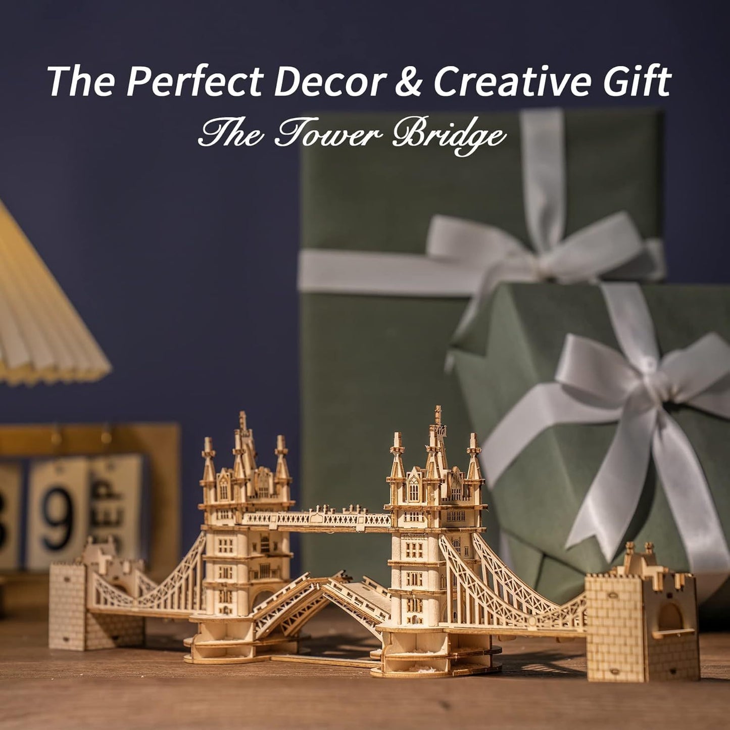 3D Wooden Puzzle – London Tower Bridge Model Kit (113 Pieces)