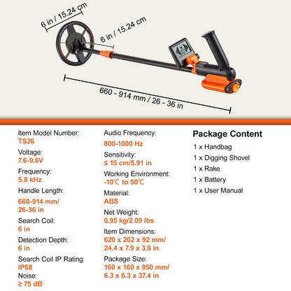 Kids Metal Detector – Lightweight, Adjustable, Waterproof Treasure Finder