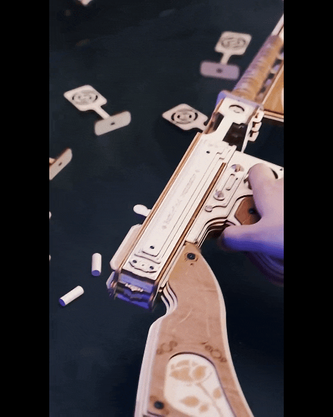 Tommy Gun 3D Wooden Puzzle