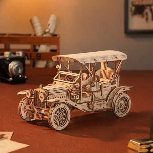 3D Wooden Puzzle – Vintage Car Model MC801 (1:15 Scale)