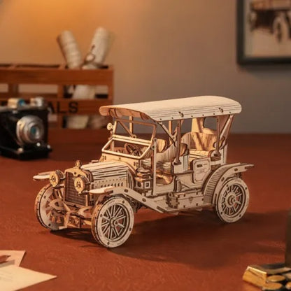 3D Wooden Puzzle – Vintage Car Model MC801 (1:15 Scale)