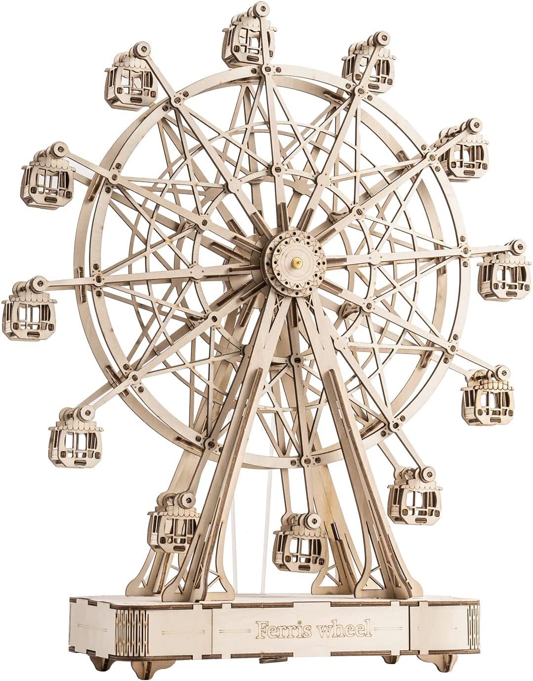 Ferris Wheel  – 3D Wooden Puzzle Kit with Melody box