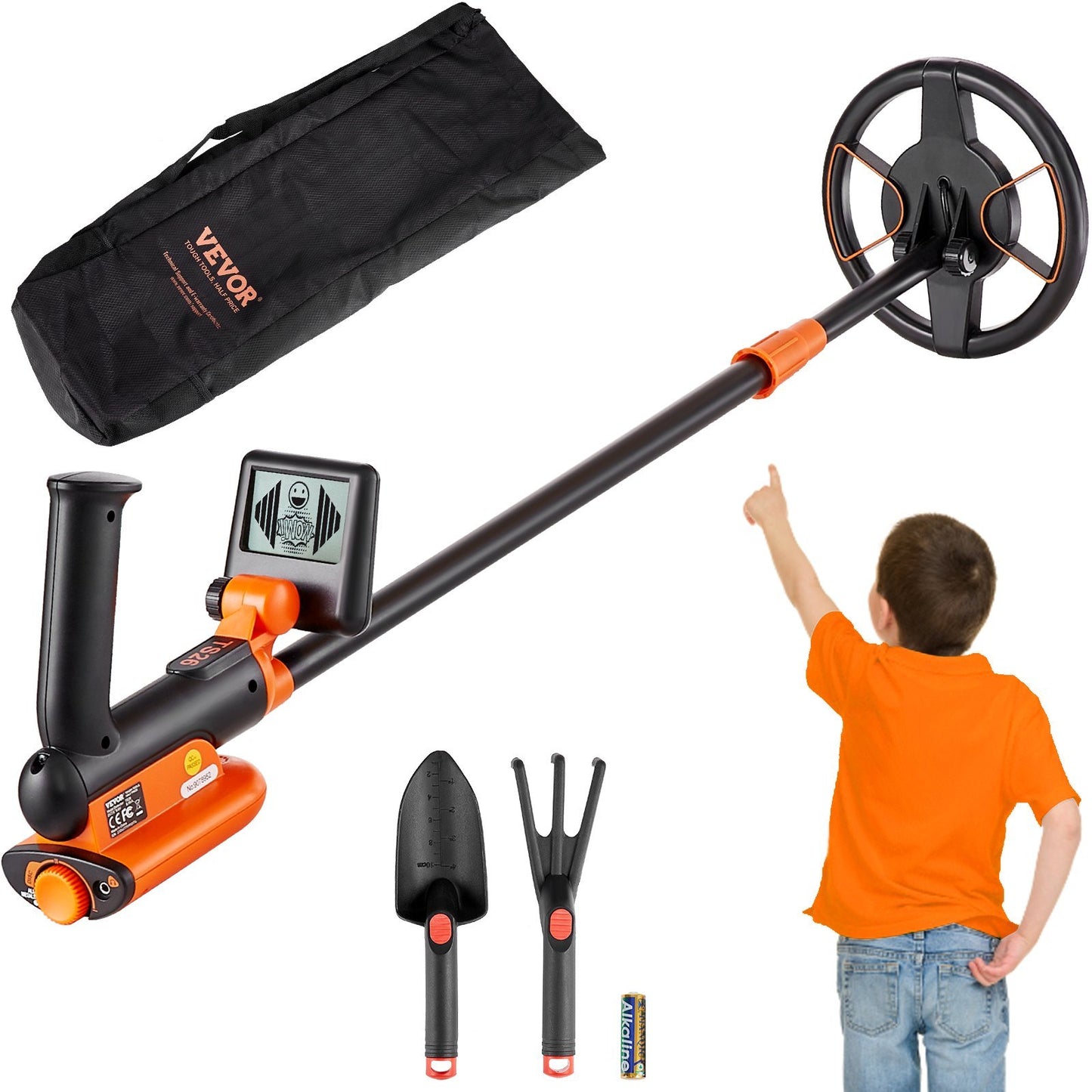 Kids Metal Detector – Lightweight, Adjustable, Waterproof Treasure Finder