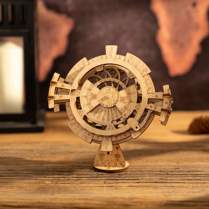 3D Wooden Puzzle Perpetual Desk Calendar – Mechanical Gear Model Kit LK201