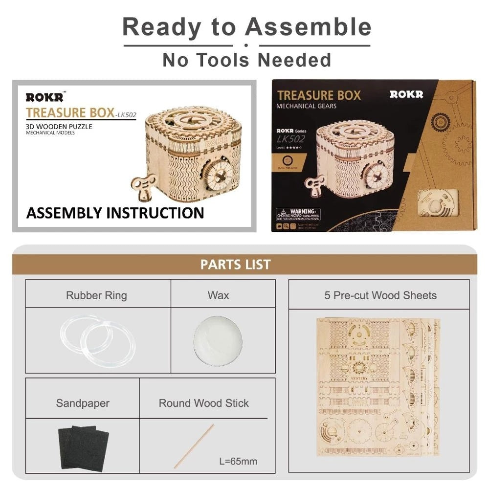 Treasure Box Creative 3D Wooden Puzzle