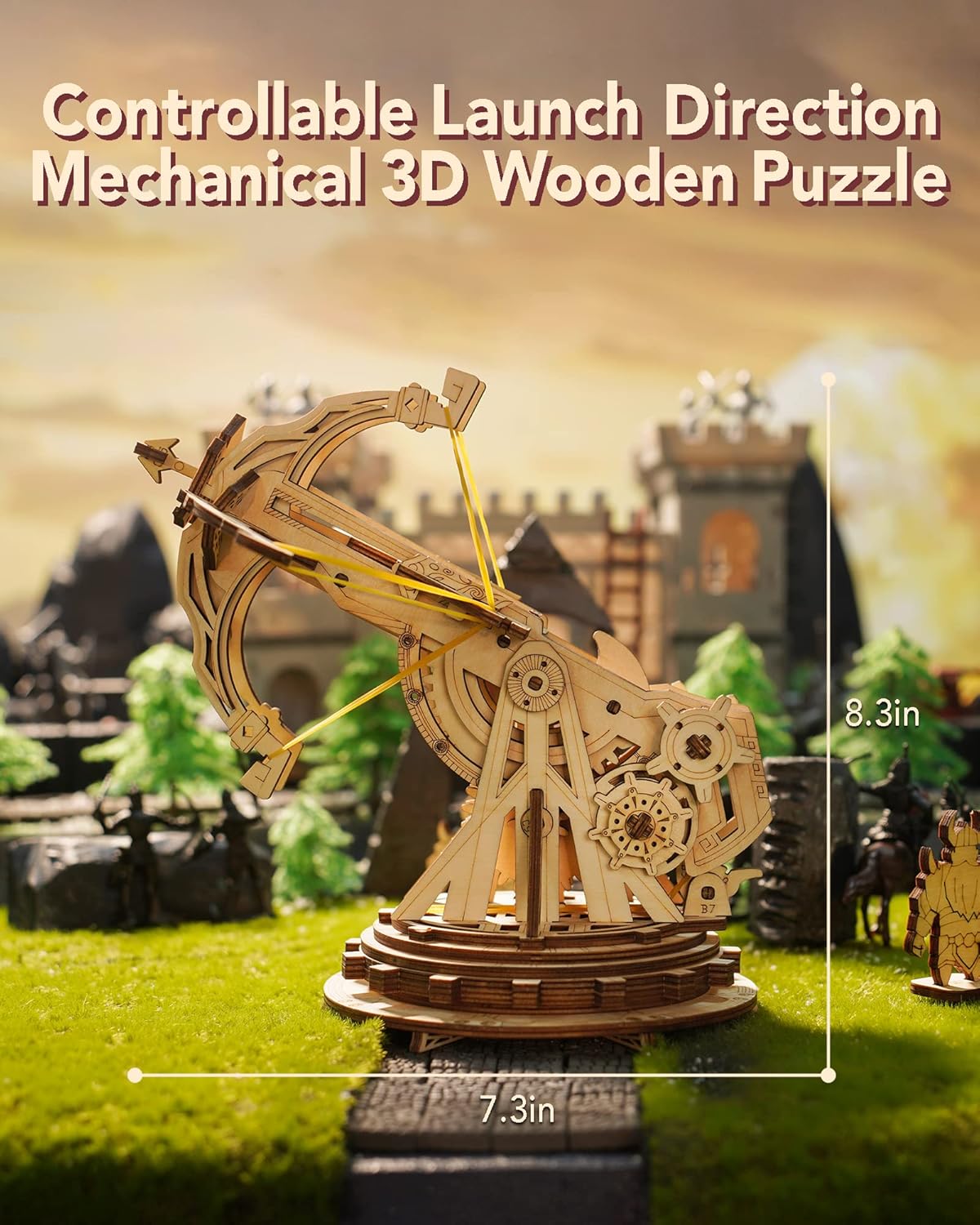 Ancient Ballista 3D Wooden Puzzle Siege Weapon Model Kit