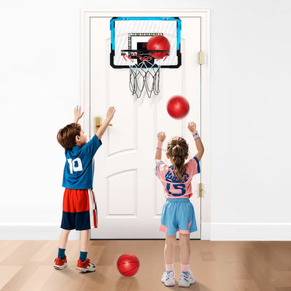Basketball Hoop for Kids, Teens & Adults With LED Lights & Audio Scoreboard