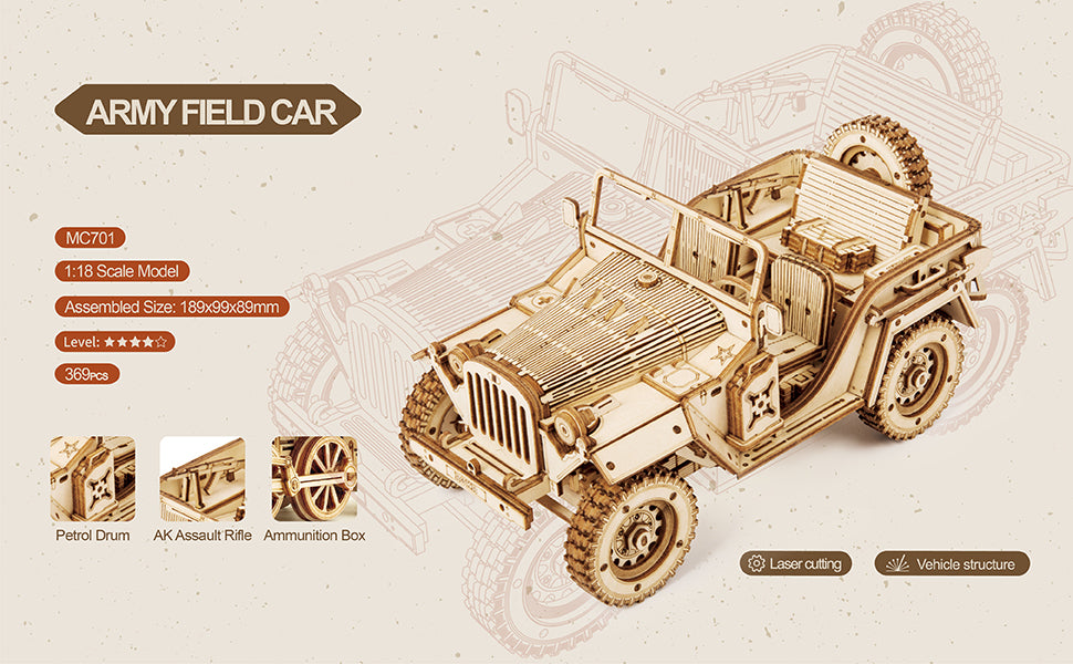 3D Wooden Puzzle Wrangler MC701