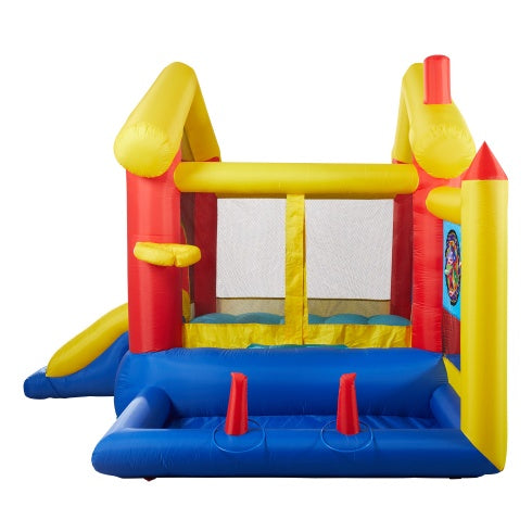 8-in-1 Inflatable Bounce House for Kids with Blower and Games – Backyard Jump Castle