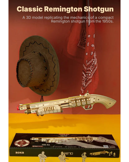 3D Wooden Puzzle – Remington M870 Shotgun Model (LQ501)