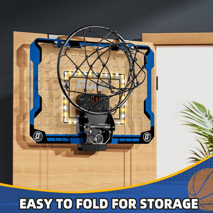 Basketball Hoop for Kids, Teens & Adults With LED Lights & Audio Scoreboard