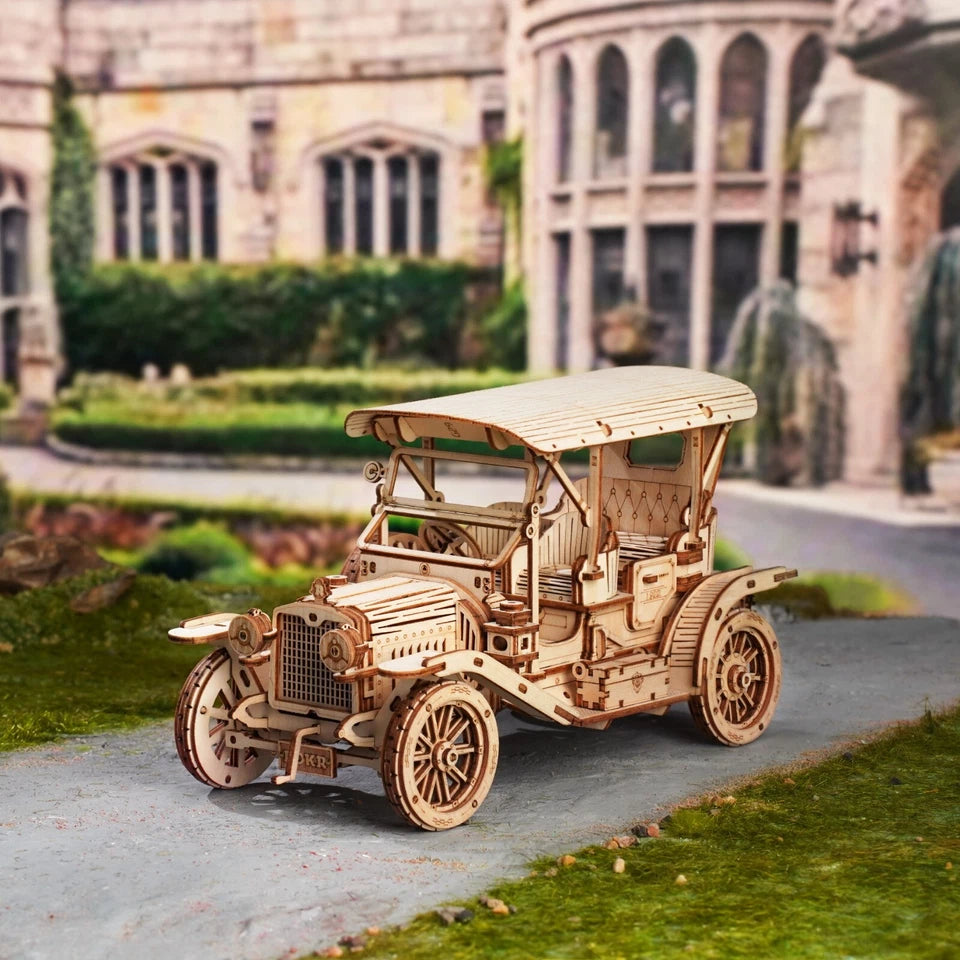 3D Wooden Puzzle – Vintage Car Model MC801 (1:15 Scale)
