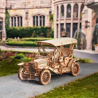 3D Wooden Puzzle – Vintage Car Model MC801 (1:15 Scale)