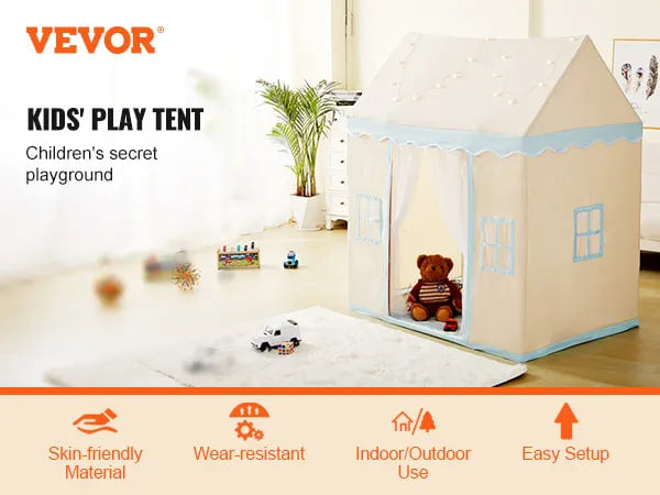 Cozy Indoor-Outdoor Playhouse for Toddlers with Lights & Mat