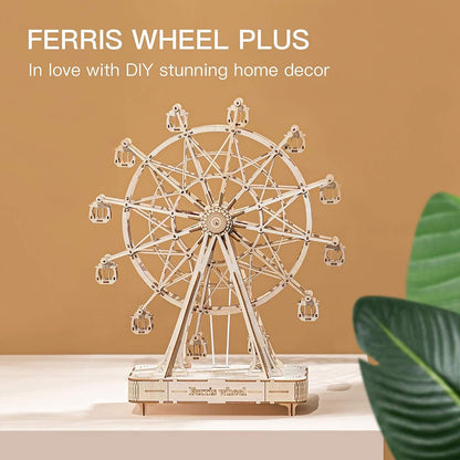 Ferris Wheel  – 3D Wooden Puzzle Kit with Melody box