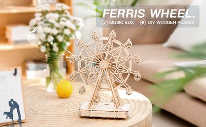 Ferris Wheel  – 3D Wooden Puzzle Kit with Melody box