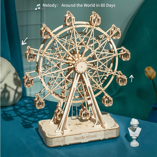 Ferris Wheel  – 3D Wooden Puzzle Kit with Melody box